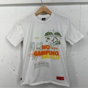 100 Thieves Size Medium No Camping White T- Shirt